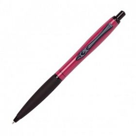 Ручка шариковая "Platignum"№9 Pink  черн/розовый с синим стержнем в футляре